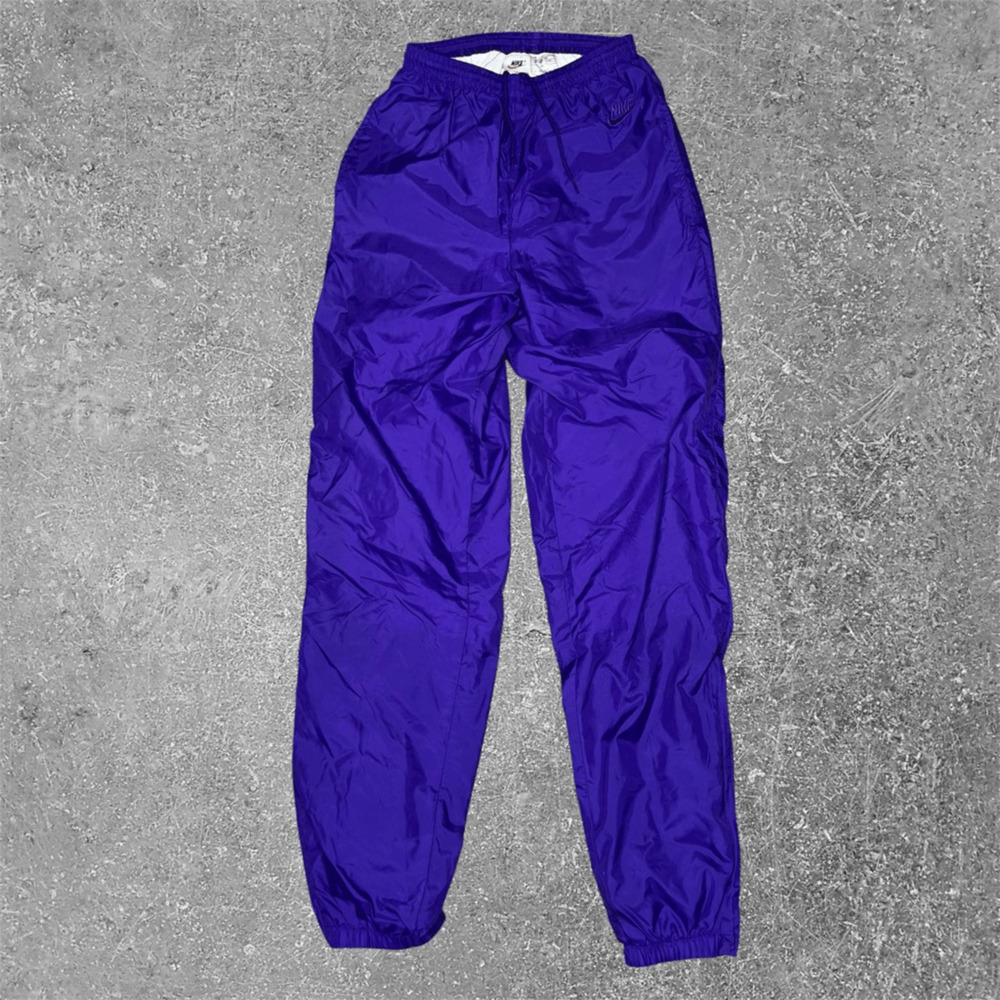 Vintage VTG 90s Nike Purple Nylon Track Pants XS